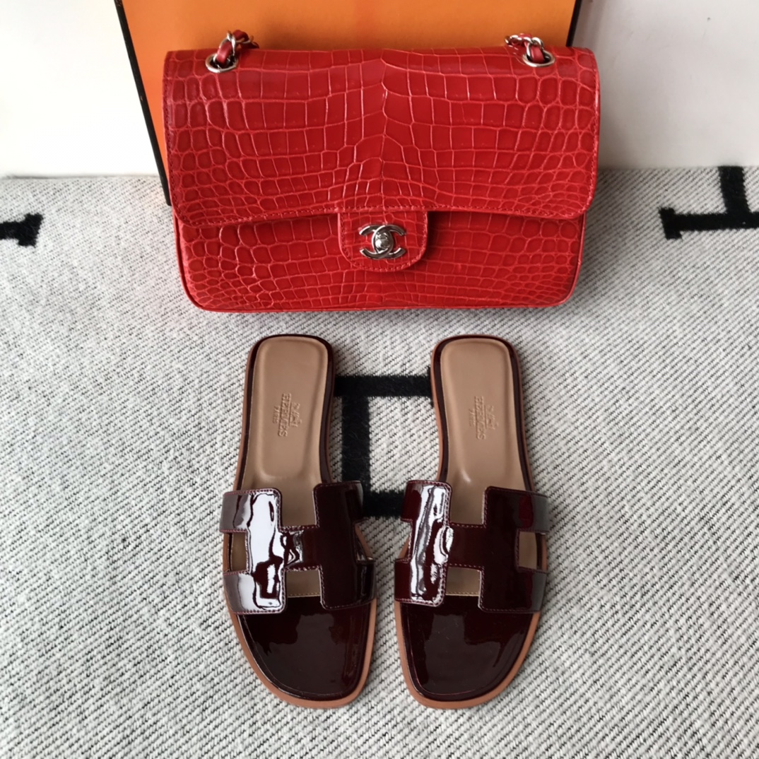 에르메스 올수공 오란 슬리퍼 샌들 페이던트 29